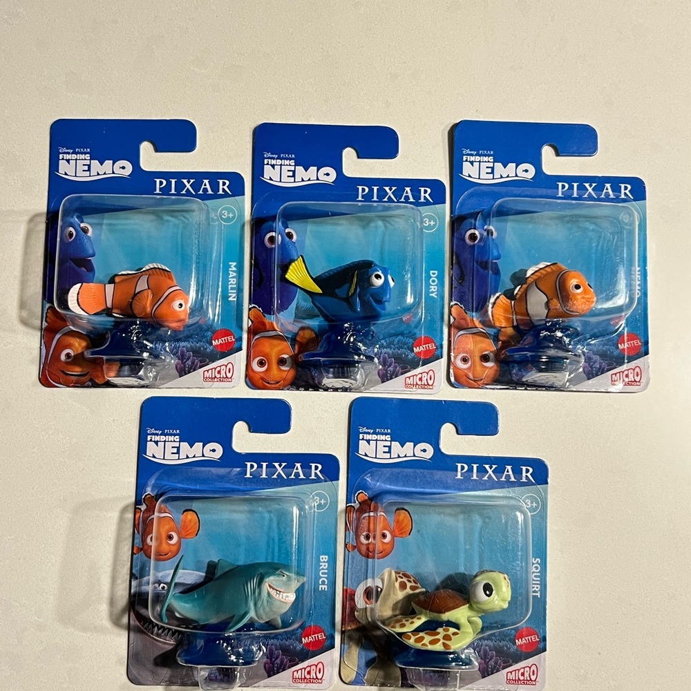 Mattel Pixar Finding Nemo Mini Figure Set of 5